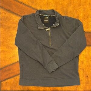 Stance Men's Size Large Blue Quarter-Zip Sweater